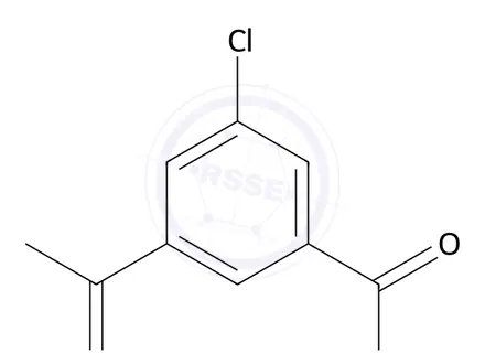 Chemical structure of 3-Acetyl-5-chlorobenzoic acid
