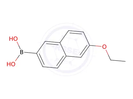 Chemical structure of 6-Ethoxynaphthalene-2-boronic Acid