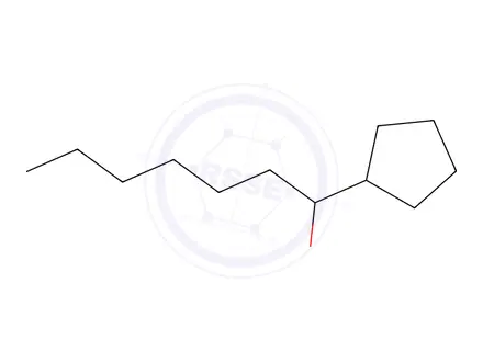 Chemical structure of 1-Cyclopentylheptan-1-ol