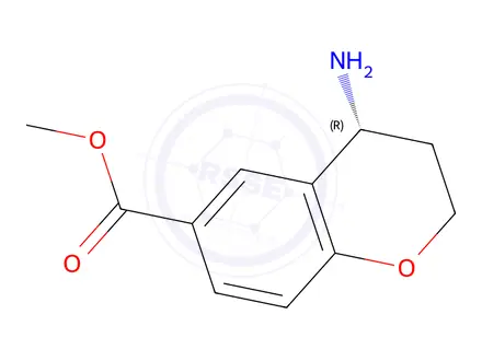 Chemical structure of Methyl (4r)-4-aminochromane-6-carboxylate