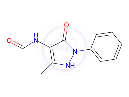 Chemical structure of N-(5-Methyl-3-oxo-2-phenyl-2,3-dihydro-1H-pyrazol-4-yl)formamide