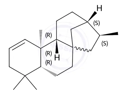Chemical structure of kaurene