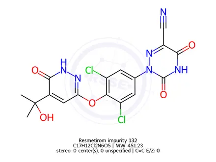 Chemical structure of Resmetirom Impurity 132