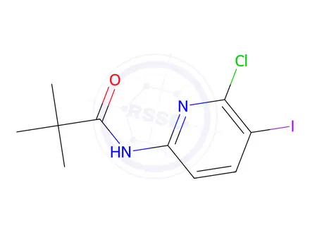 Chemical structure of N-(6-Chloro-5-iodopyridin-2-yl)pivalamide