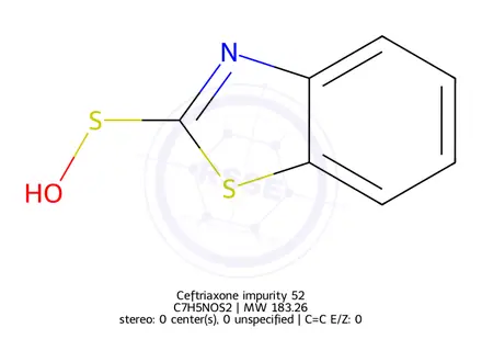Chemical structure of Ceftriaxone Impurity 85