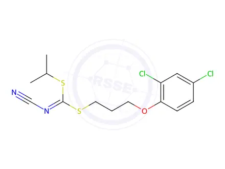 Chemical structure of [3-(2,4-Dichlorophenoxy)propyl]isopropyl-cyanocarbonimidodithioate