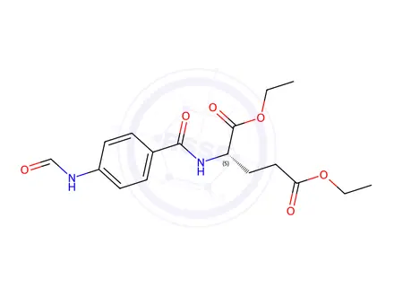 Chemical structure of Diethyl (4-formamidobenzoyl)-L-glutamate