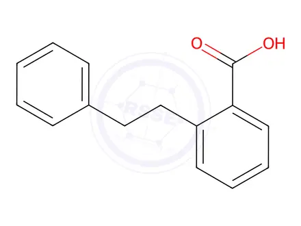 Chemical structure of 2-Bibenzylcarboxylic acid