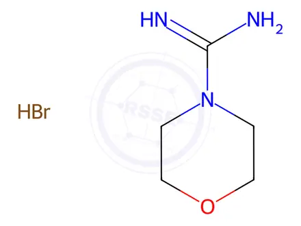 Chemical structure of Morpholine-4-carboximidamide Hydrobromide
