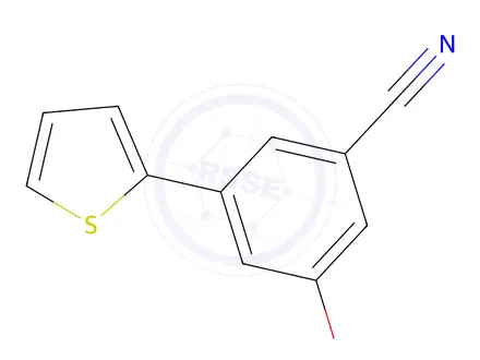 Chemical structure of 3-Hydroxy-5-(thiophen-2-yl)benzonitrile