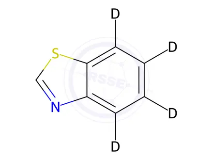 Chemical structure of Benzothiazole-[D4]