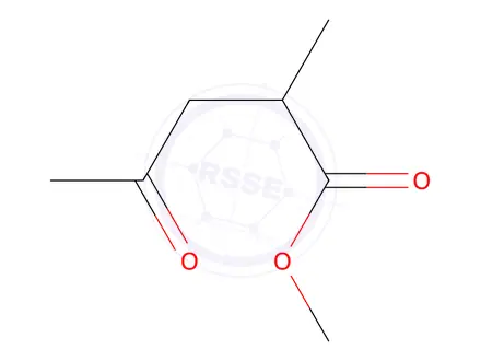 Chemical structure of methyl 2-methyl-4-oxopentanoate