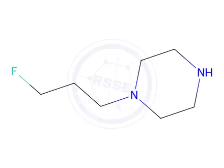 Chemical structure of Piperazine, 1-(3-fluoropropyl)-(9CI)