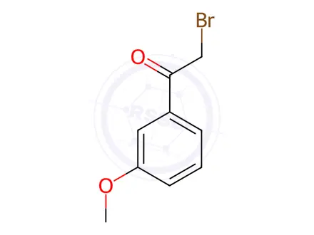 Chemical structure of 2-Bromo-1-(3-methoxyphenyl)ethanone