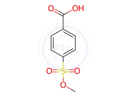 Chemical structure of 4-(Methoxysulfonyl)benzoic Acid