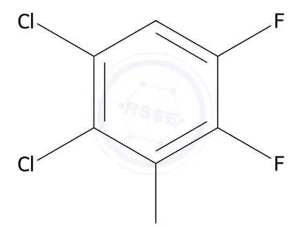Chemical structure of 2,3-Dichloro-5,6-difluoroiodobenzene