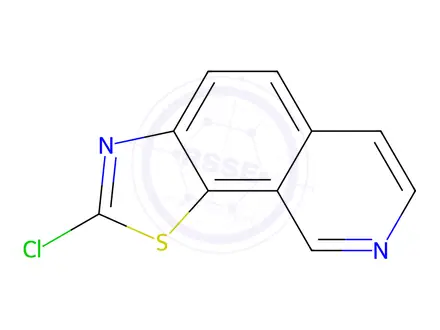 Chemical structure of Thiazolo[4,5-h]isoquinoline, 2-chloro-(9CI)