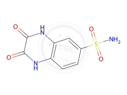 Chemical structure of 2,3-Dioxo-1,2,3,4-tetrahydroquinoxaline-6-sulfonamide