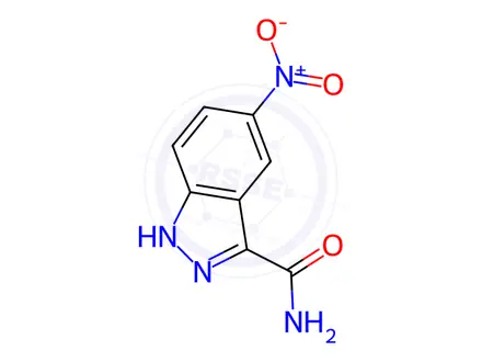Chemical structure of 5-Nitro-1H-indazole-3-carboxamide