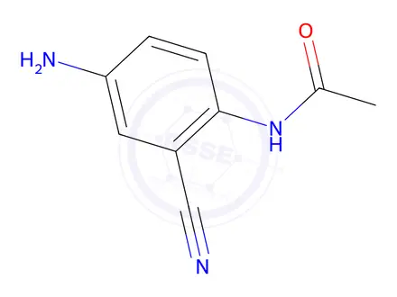 Chemical structure of n-(4-Amino-2-cyanophenyl)acetamide