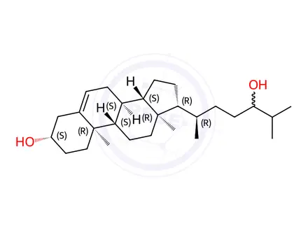 Chemical structure of 24-Hydroxycholesterol