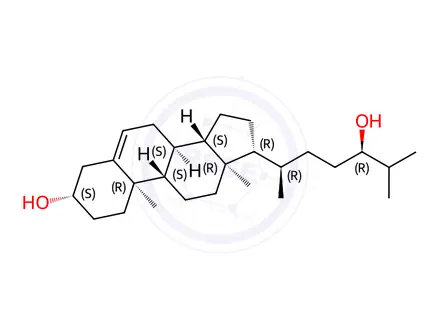 Chemical structure of 24(R)-hydroxycholesterol