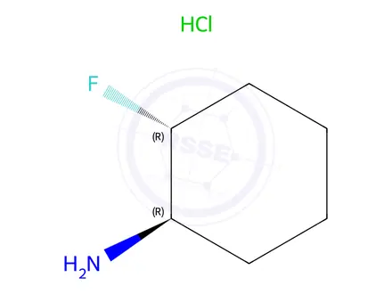 Chemical structure of trans-2-fluorocyclohexanamine;hydrochloride