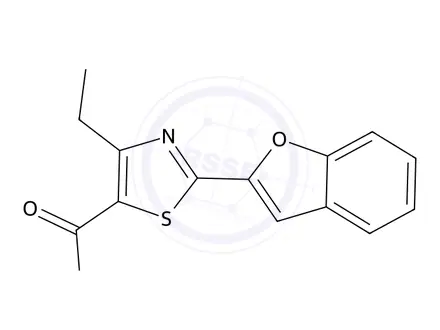Chemical structure of 2-(Benzofuran-2-yl)-4-ethylthiazole-5-carboxylic acid