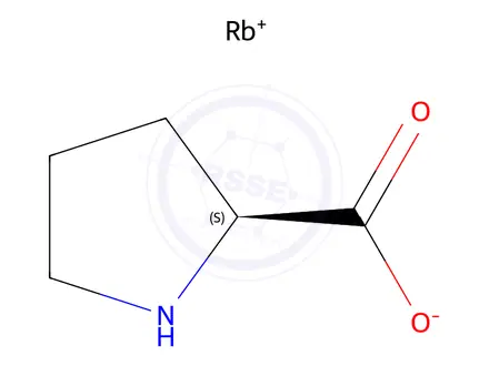 Chemical structure of L-Proline Rubidium Salt
