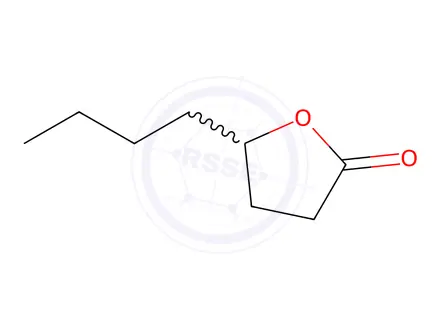 Chemical structure of γ-OCTALACTONE