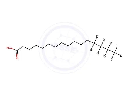 Chemical structure of Palmitic Acid D9