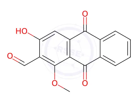 Chemical structure of Damnacanthal