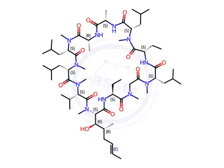 Chemical structure of Ciclosporin EP Impurity F