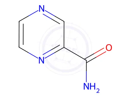Chemical structure of Pyrazinamide