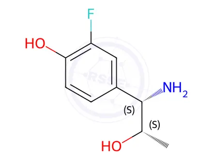 Chemical structure of 4-((1S,2S)-1-AMINO-2-HYDROXYPROPYL)-2-FLUOROPHENOL