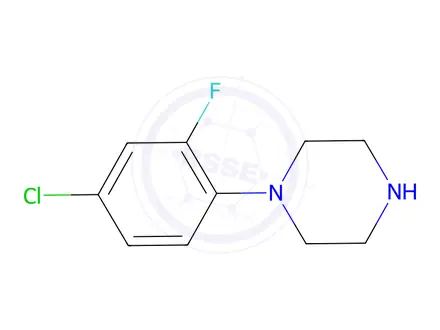 Chemical structure of 1-(4-Chloro-2-fluorophenyl)piperazine