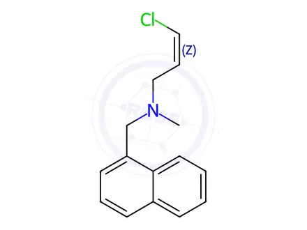 Chemical structure of (Z)-3-Chloro-N-methyl-N-(naphthalen-1-ylmethyl)prop-2-en-1-amine