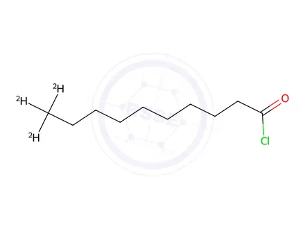 Chemical structure of Decanoyl-d3 Chloride