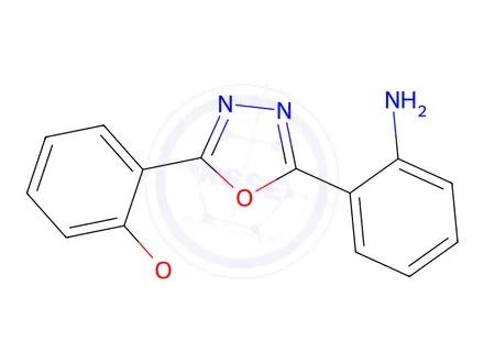 Chemical structure of 2-(5-(2-Methoxyphenyl)-1,3,4-oxadiazol-2-yl)aniline