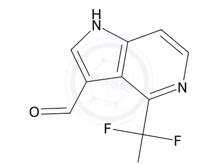 Chemical structure of 4-(Trifluoromethyl)-5-azaindole-3-carboxaldehyde