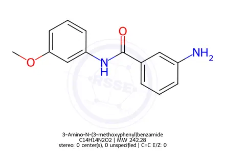 Chemical structure of 3-Amino-N-(3-methoxyphenyl)benzamide