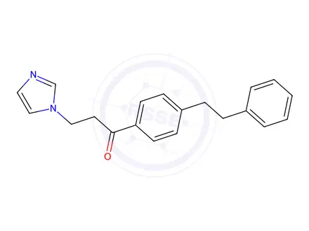 Chemical structure of 3-(1H-Imidazol-1-yl)-1-(4-phenethylphenyl)propan-1-one