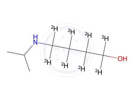 Chemical structure of 4-[(1-Methylethyl)amino]-1-butan-1,1,2,2,3,3,4,4-d8-ol