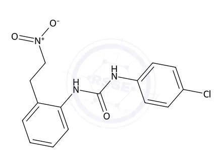 Chemical structure of 1-(4-Chlorophenyl)-3-(2-(2-nitroethyl)phenyl)urea