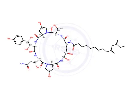 Chemical structure of Caspofungin Pneumocandin C0