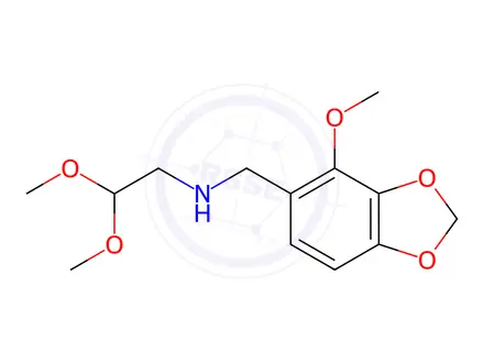 Chemical structure of N-(2,2-Dimethoxyethyl)-4-methoxy-1,3-benzodioxole-5-methanamine