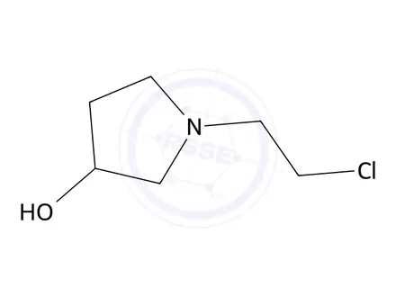 Chemical structure of 1-(2-chloroethyl)pyrrolidin-3-ol