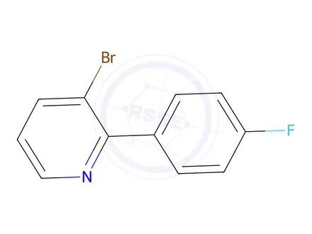 Chemical structure of 3-Bromo-2-(4-fluorophenyl)pyridine
