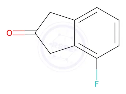 Chemical structure of 4-Fluoro-1,3-dihydro-2H-inden-2-one
