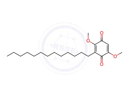 Chemical structure of 2,5-dimethoxy-3-tridecyl-cyclohexa-2,5-diene-1,4-dione